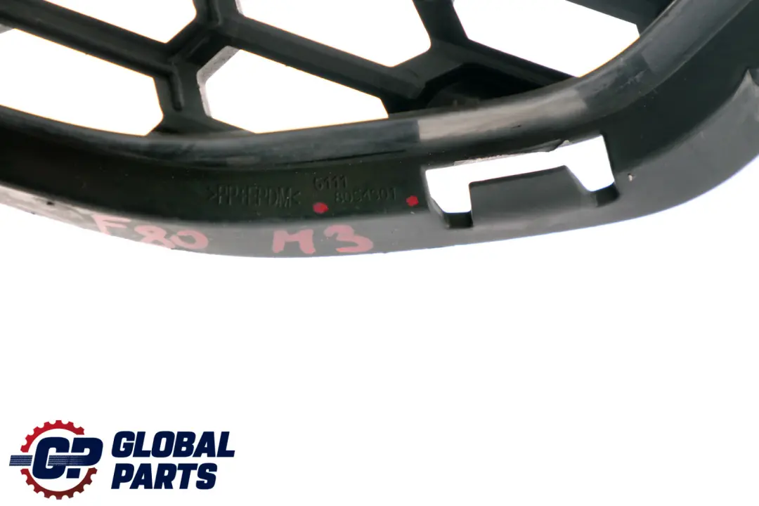 Front Bumper Left Air Intake Open Mesh Grille to BMW 3 4 Series F80 M3 F82 F83 M4 with Part number 8054301 BMW 3 4 Series F80 M3 F82 F83 M4 Front Bumper Left Air Intake Open Mesh Grille - SKU 8054301 - Part number 8054301