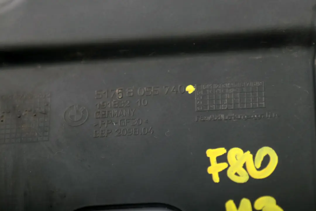 Osłona Agregatów Prawy Tył do BMW F80 M3 F82 F83 M4 o numerze 8055740 BMW F80 M3 F82 F83 M4 Osłona Agregatów Prawy Tył - SKU 8055740 - Numer Części 8055740