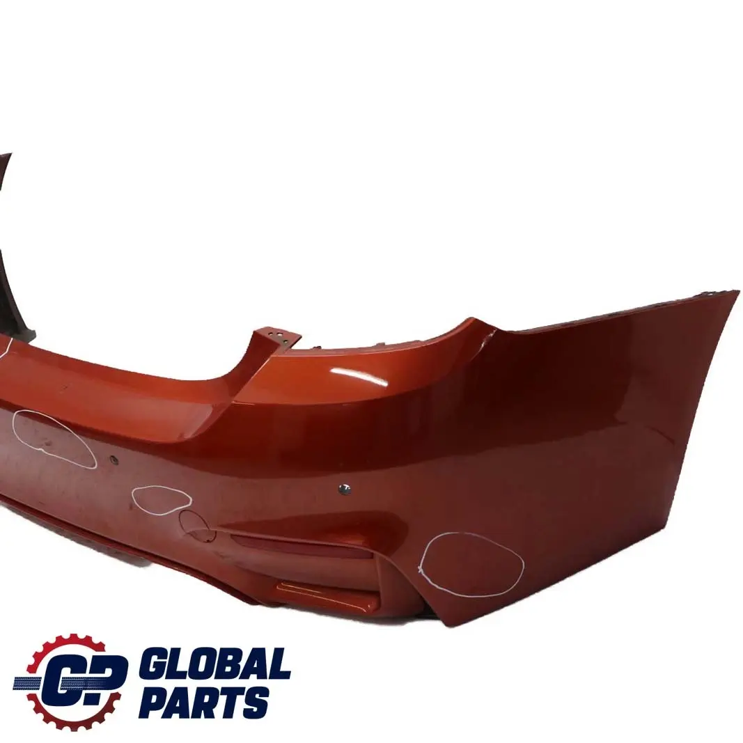 BMW 4 Series F82 F83 M4 Complete Rear Bumper PDC Sakhir Orange - C1H - SKU 8056223-SKO - Part number 8056223
