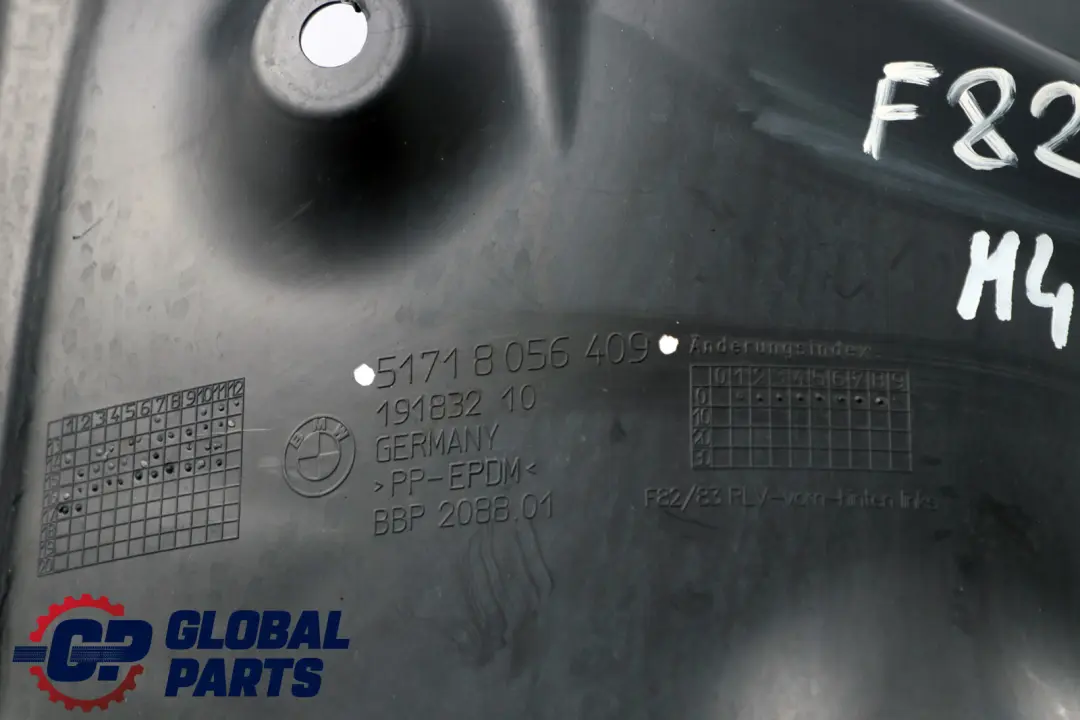 Arch BMW F82 F83 LCI Rear Cover Front Section Left N/S to Wheel with Part number 8253829 Wheel Arch BMW F82 F83 LCI Rear Cover Front Section Left N/S - SKU 8056409 - Part number 8253829