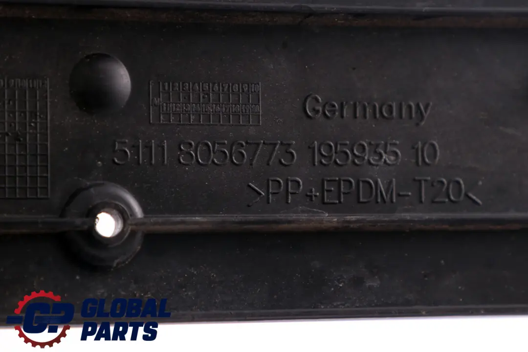 BMW 3 4 Series F80 M3 F82 M4 Front Bumper Registration Plate Cover - SKU 8056773 - Part number 8056773