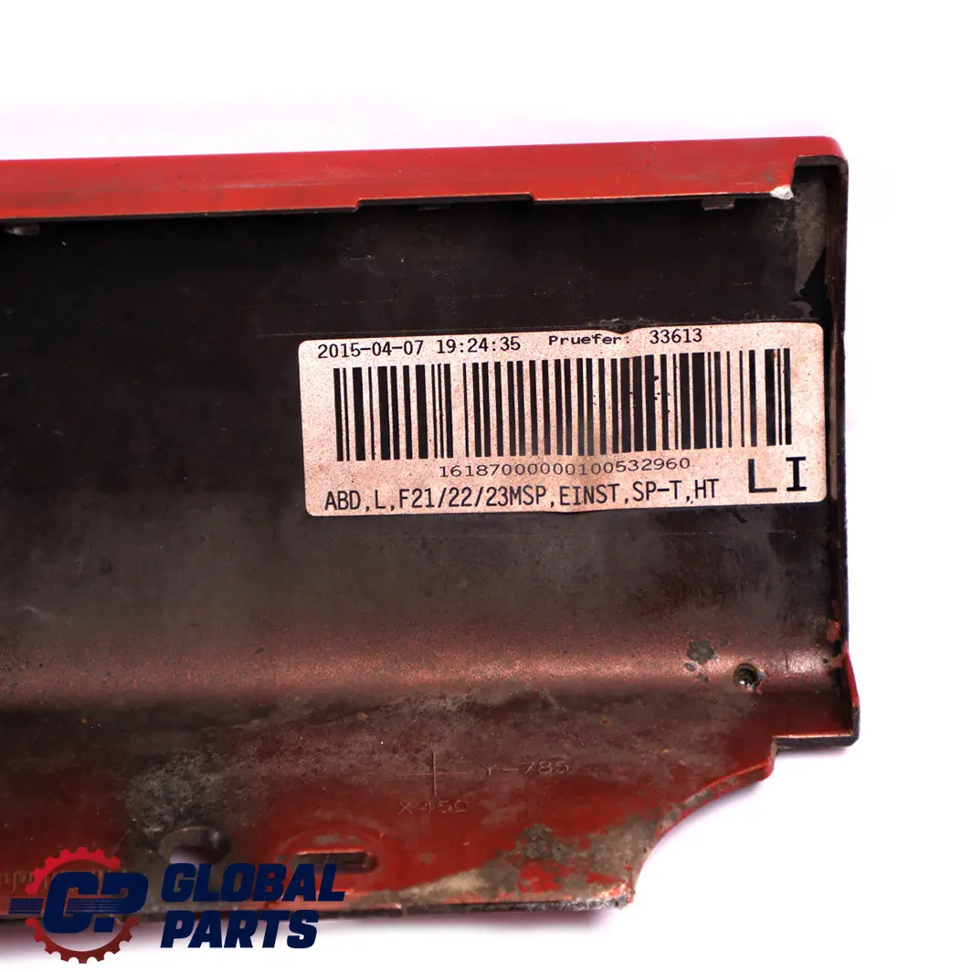 BMW 1 2 F21 F22 M Sport Sill Strip Side Skirt Left N/S Valencia Orange Metallic - SKU 8056817-ORG - Part number 8056817