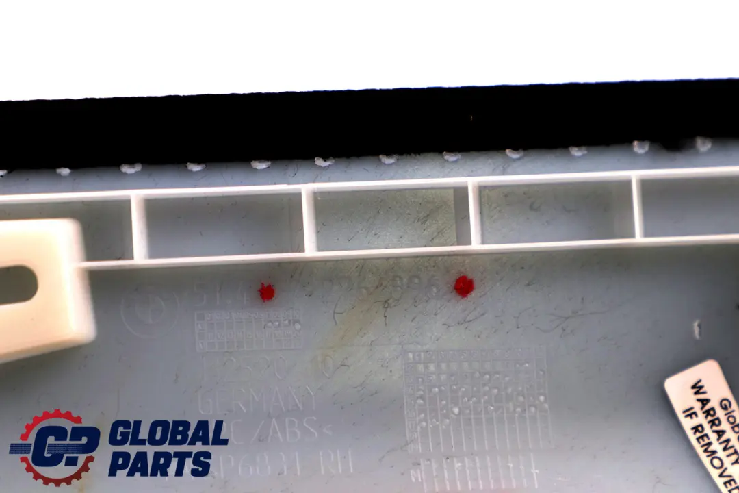 BMW F32 F82 M4 Abdeckung C-Säule Oben Rechts Anthrazit 7276896 - SKU 8056976 - Teilenummer 8056976