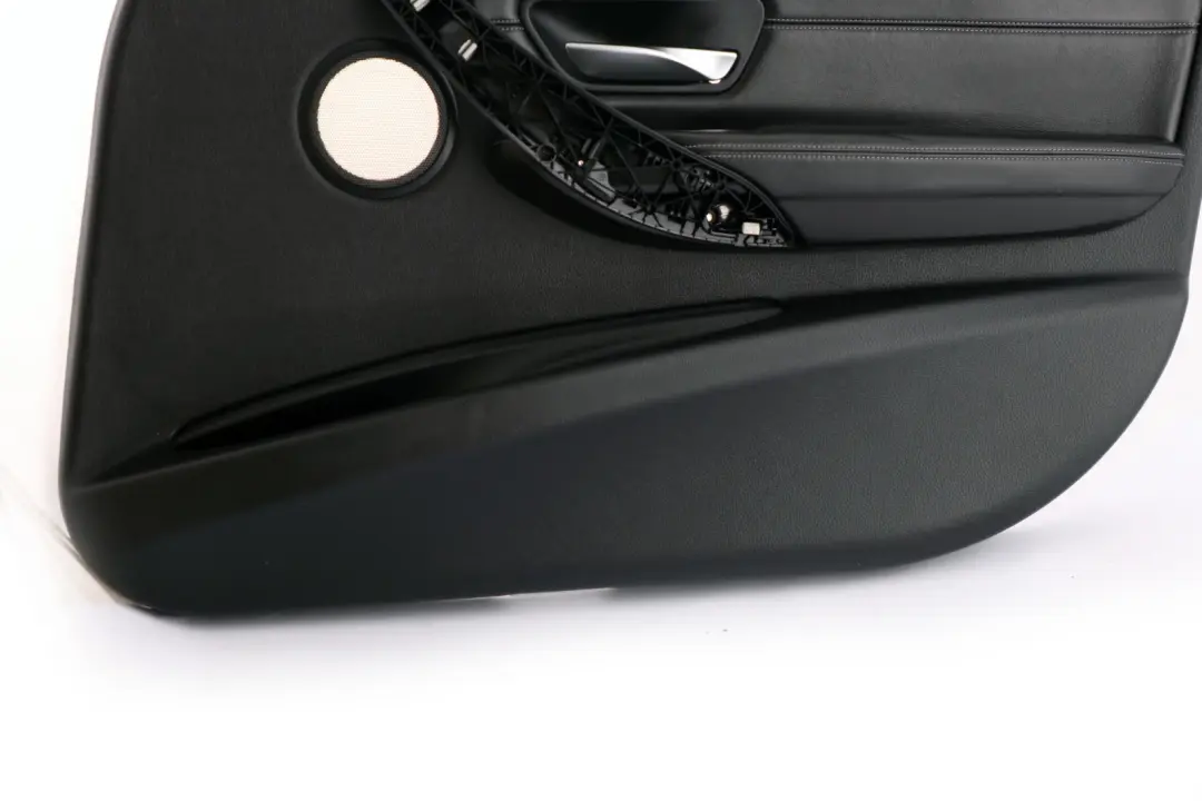 BMW 3 Series F80 M3 Front Right O/S Black Leather Door Card Trim Panel - SKU 8057370 - Part number 8057370