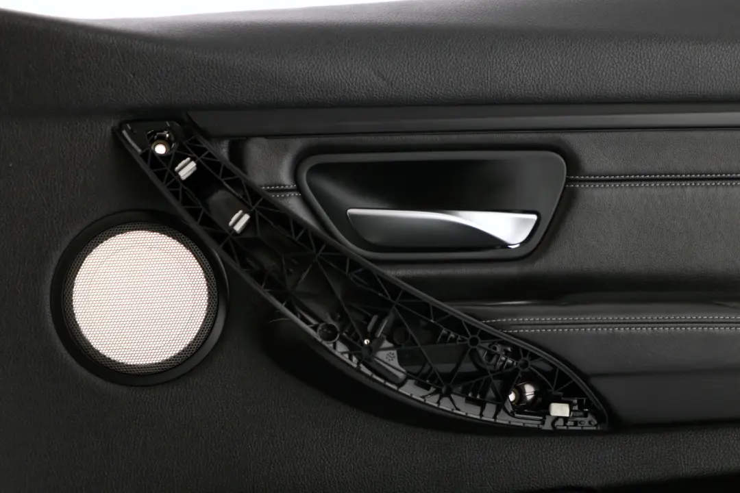 BMW 3 Series F80 M3 Front Right O/S Black Leather Door Card Trim Panel - SKU 8057370 - Part number 8057370