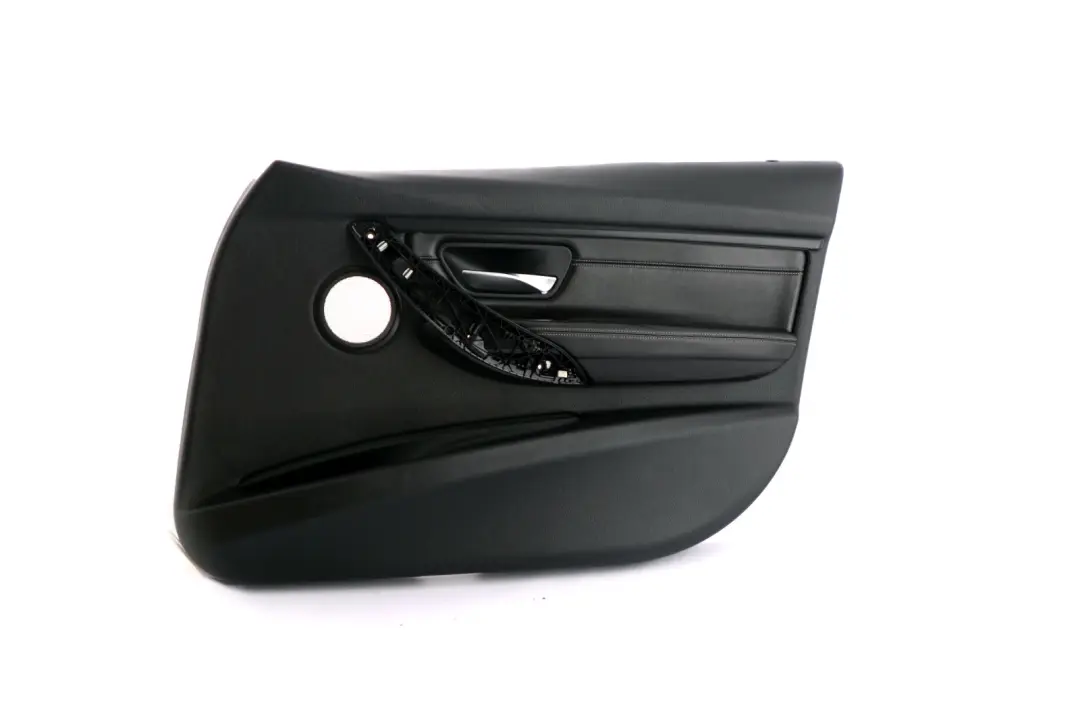 Front Right O/S Black Leather Door Card Trim Panel to BMW 3 Series F80 M3 with Part number 8057370 BMW 3 Series F80 M3 Front Right O/S Black Leather Door Card Trim Panel - SKU 8057370 - Part number 8057370