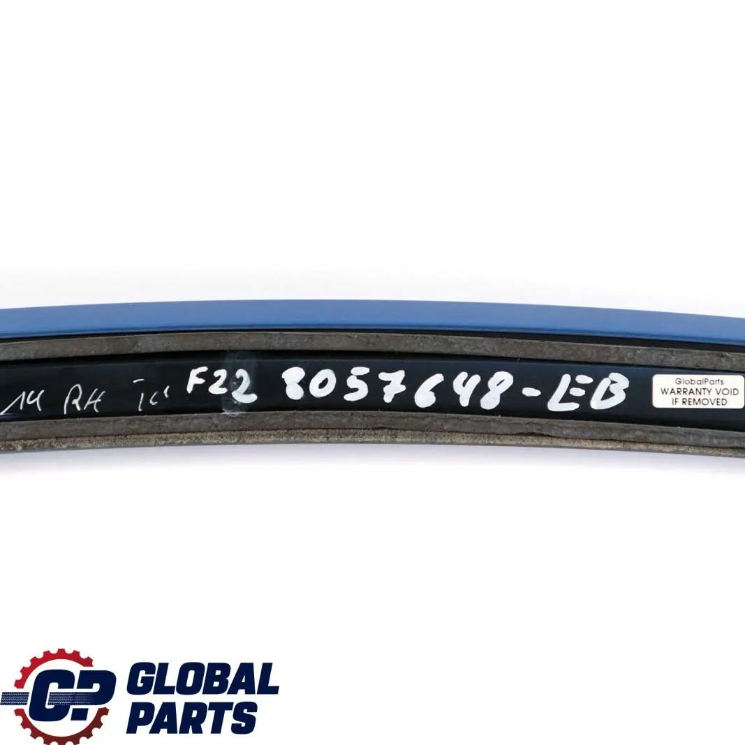 BMW 2 F22 M Sport Boot Trunk Lid Tailgate Rear Spoiler Trim Estoril Blue - B45 - SKU 8057648-EB - Part number 8057648