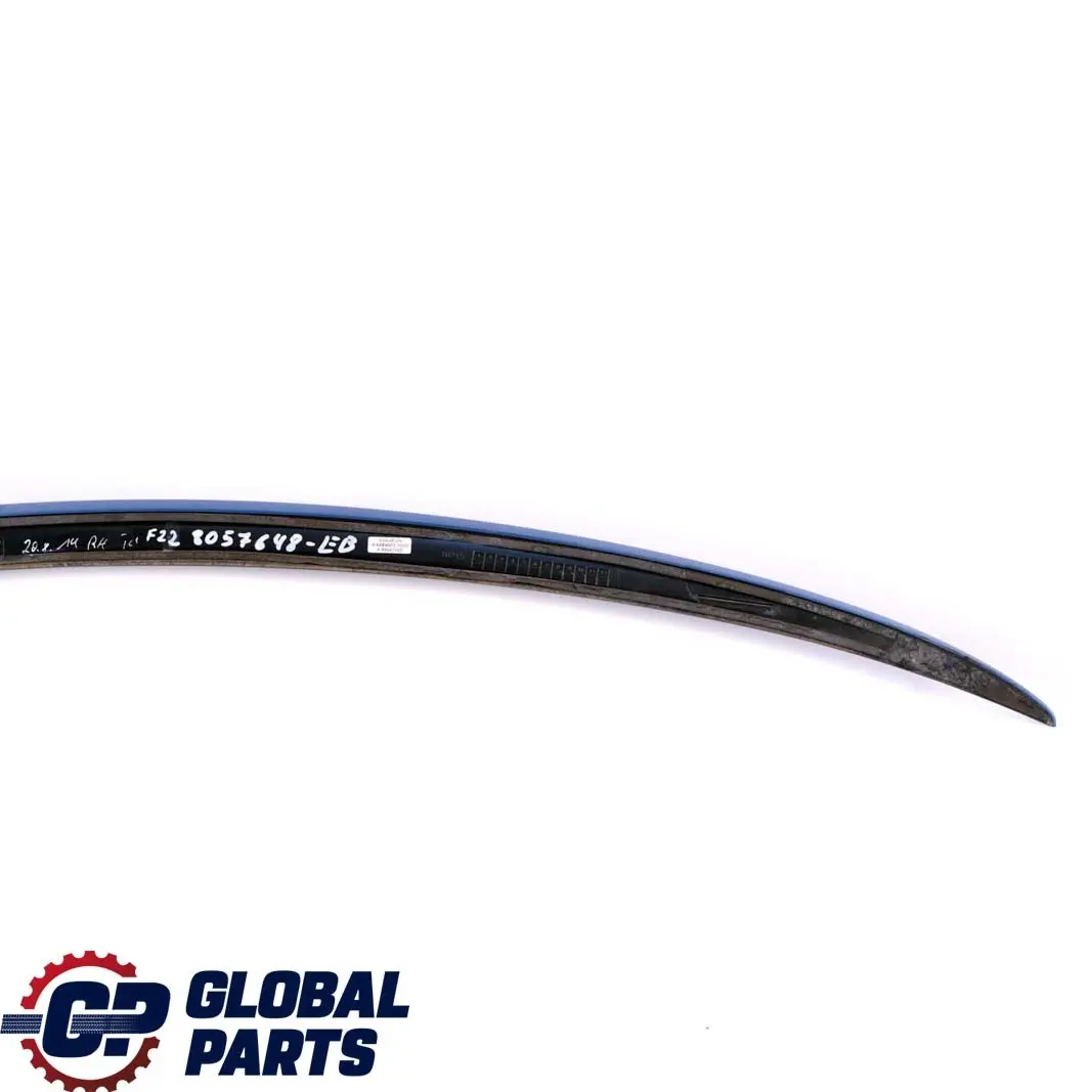 BMW 2 F22 M Sport Boot Trunk Lid Tailgate Rear Spoiler Trim Estoril Blue - B45 - SKU 8057648-EB - Part number 8057648