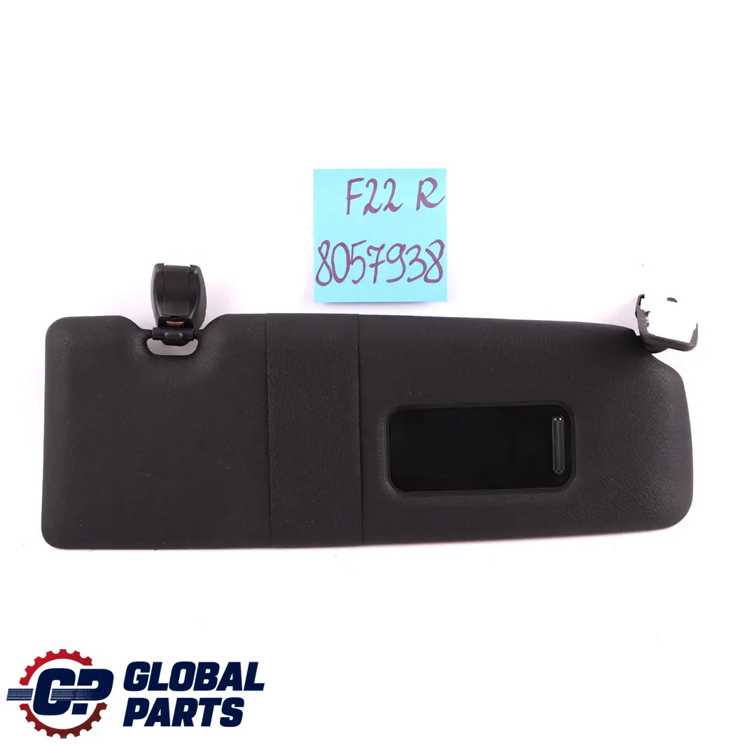 BMW 2 F22 F87 M2 Sun Visor Without Label Mirror Right O/S Schwarz Black 8057938
