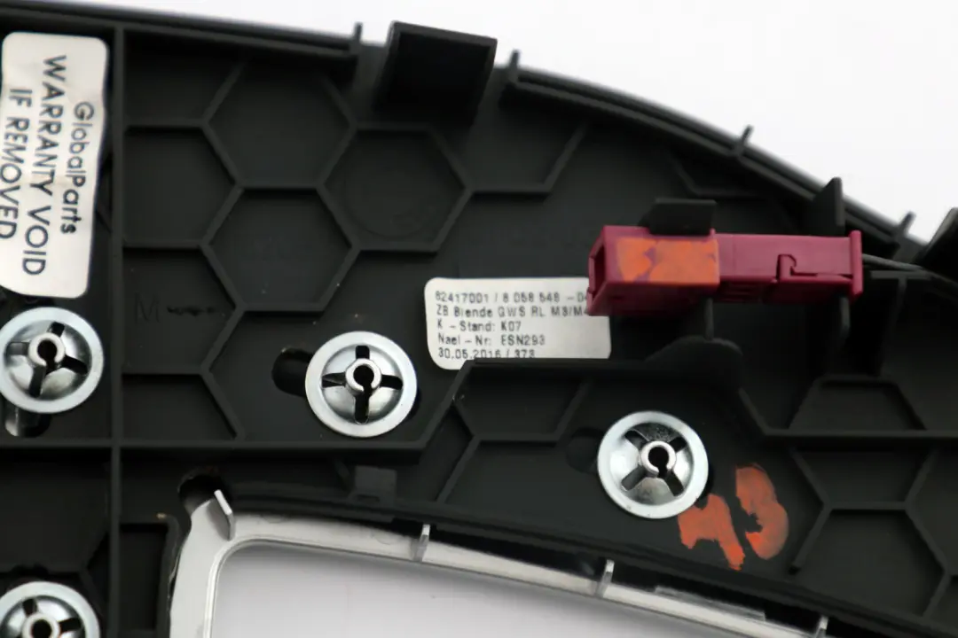 Trim Panel Gear Selector Switch Gearbox to BMW 3 4 Series F80 M3 F82 F83 LCI Cover with Part number 8058548 BMW 3 4 Series F80 M3 F82 F83 LCI Cover Trim Panel Gear Selector Switch Gearbox - SKU rhd-8058548 - Part number 8058548