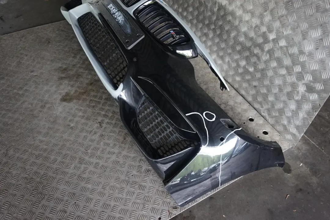 BMW 3 4 Series F80 M3 F82 M4 Front Bumper Complete Trim Panel Black Sapphire - SKU 8058782-BS - Part number 8058782