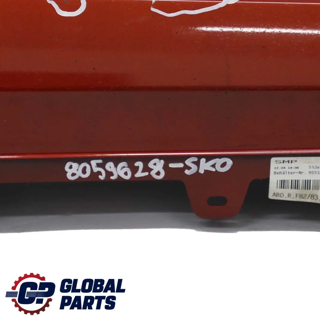 Bas de Porte Seuil Droite Sakhir Orange - C1H pour BMW 4 Serie F82 F83 M4 à propos du numéro de pièce 8059627 BMW 4 Serie F82 F83 M4 Bas de Porte Seuil Droite Sakhir Orange - C1H - SKU 8059628-SKO - Numéro de pièce 8059627