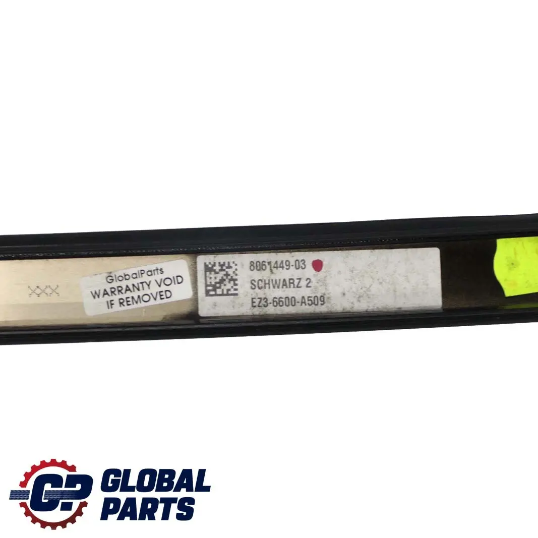 Left N/S Roof Moulding Trim Strip Schwarz 2 (Black) - 668 to BMW 4 Series F82 M4 with Part number 8061449 BMW 4 Series F82 M4 Left N/S Roof Moulding Trim Strip Schwarz 2 (Black) - 668 - SKU 8061449-SCH - Part number 8061449