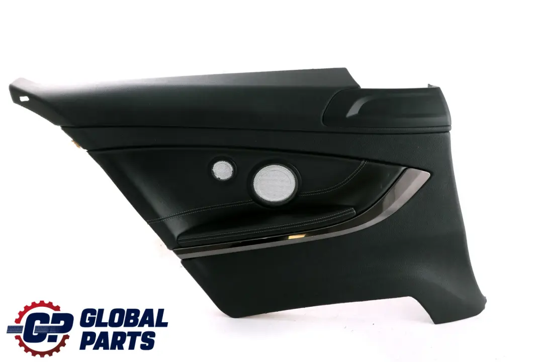Left N/S Lateral Trim Panel Lining Leather Merino Schwarz to BMW 4 F82 M4 Rear with Part number 8063675 BMW 4 F82 M4 Rear Left N/S Lateral Trim Panel Lining Leather Merino Schwarz - SKU 8063675 - Part number 8063675