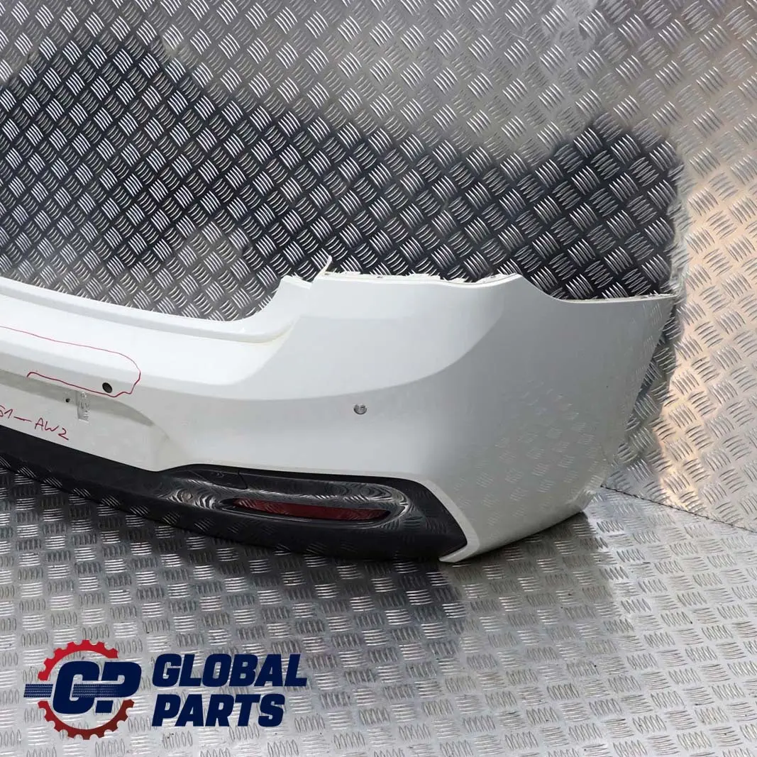 BMW 1 F20 F21 LCI M Sport Paket Stossfänger Hinten PDC Alpinweiss - 300 - SKU 8064151-AW2 - Teilenummer 8064151