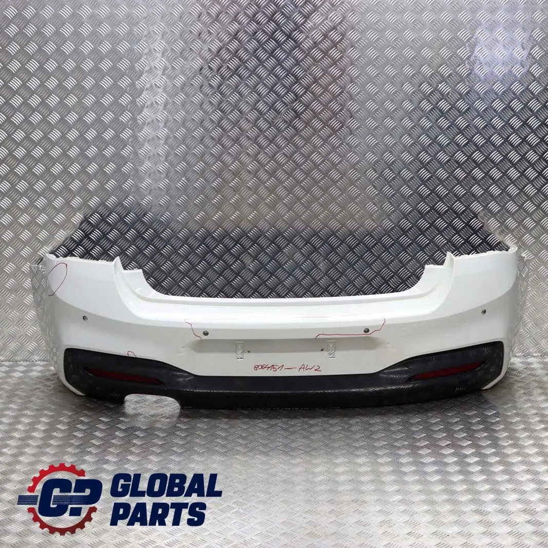 BMW 1 F20 F21 LCI M Sport Paket Stossfänger Hinten PDC Alpinweiss - 300 - SKU 8064151-AW2 - Teilenummer 8064151