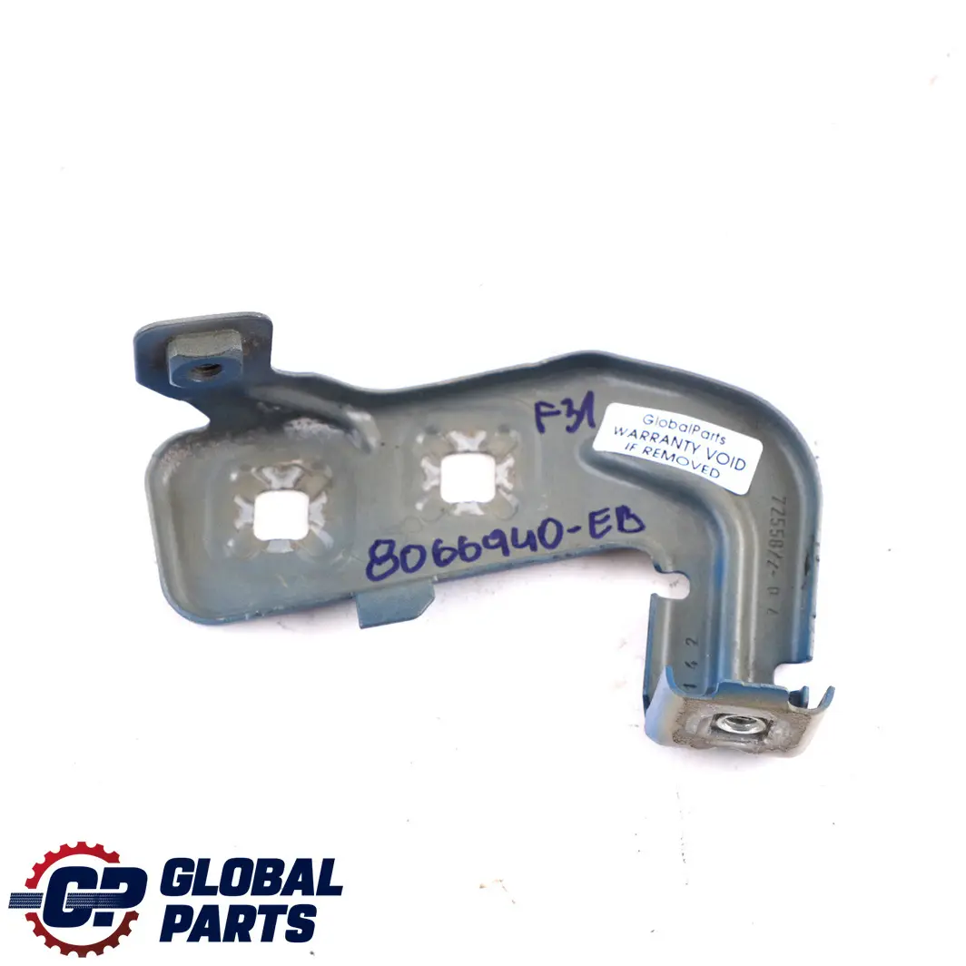 BMW F30 F32 Panel Delantero Derecho Soporte Soporte Estorilblau B45 - SKU 8066940-EB - Número de pieza 8066940