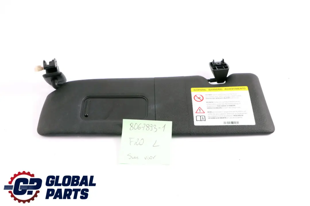 BMW F20 F21 LCI Specchio parasole sinistro illuminato nero - SKU 8067893-1 - Numero di parte 8067893