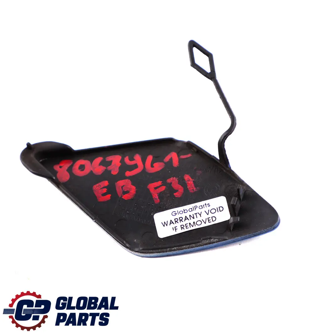 BMW F30 F31 M Sport Flap Towing Eye Paraurti anteriore Estorilblau B45 - SKU 8067961-EB - Numero di parte 8067961