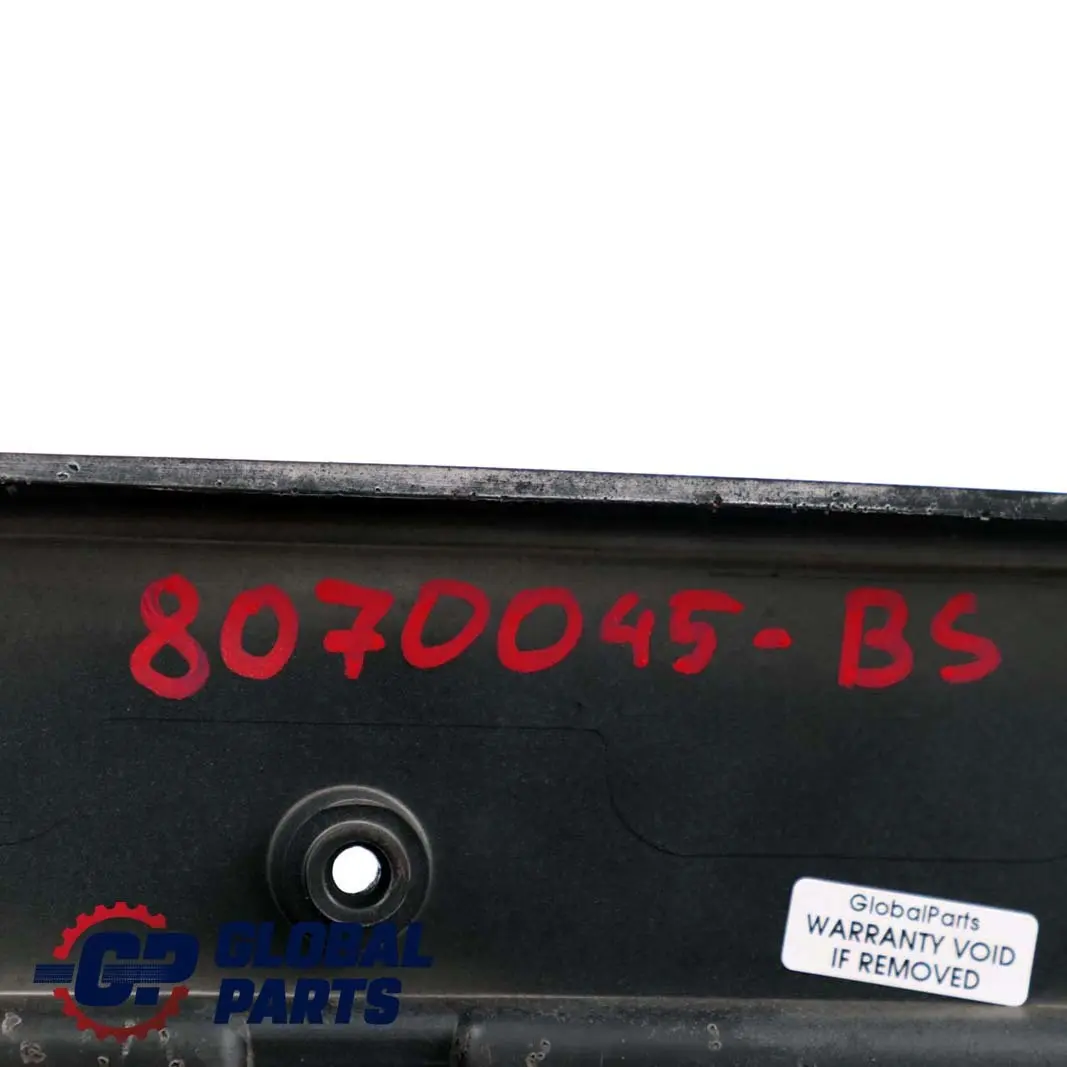 Front Bumper Licence Plate Holder 8204367 Black Sapphire to BMW 3 E46 Coupe Cabrio with Part number 8244354 BMW 3 E46 Coupe Cabrio Front Bumper Licence Plate Holder 8204367 Black Sapphire - SKU 8070045-BS - Part number 8244354