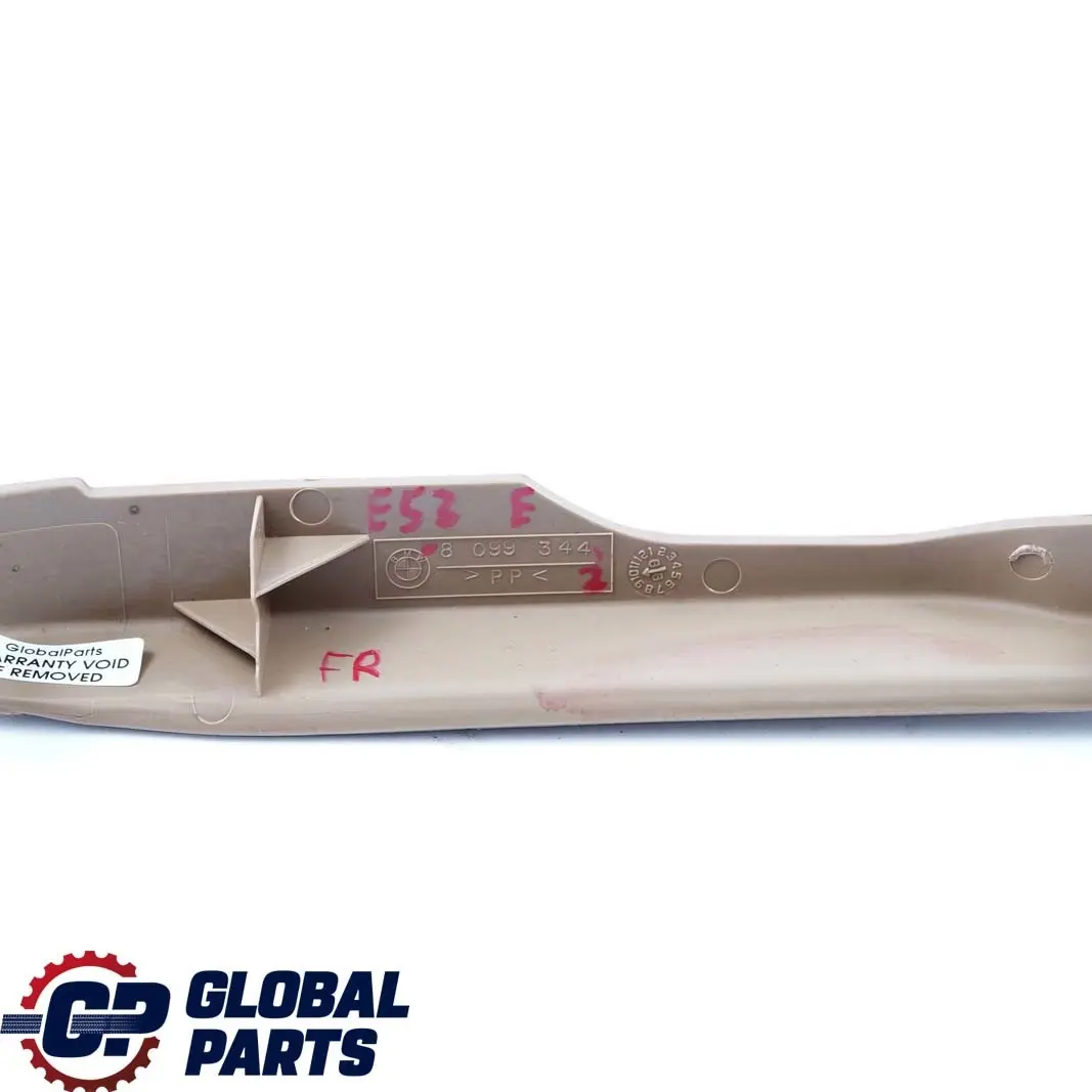 BMW X5 er E83 Blende Sitzschiene Rechts Hellbeige Beige - SKU 8099344-2 - Teilenummer 8099344