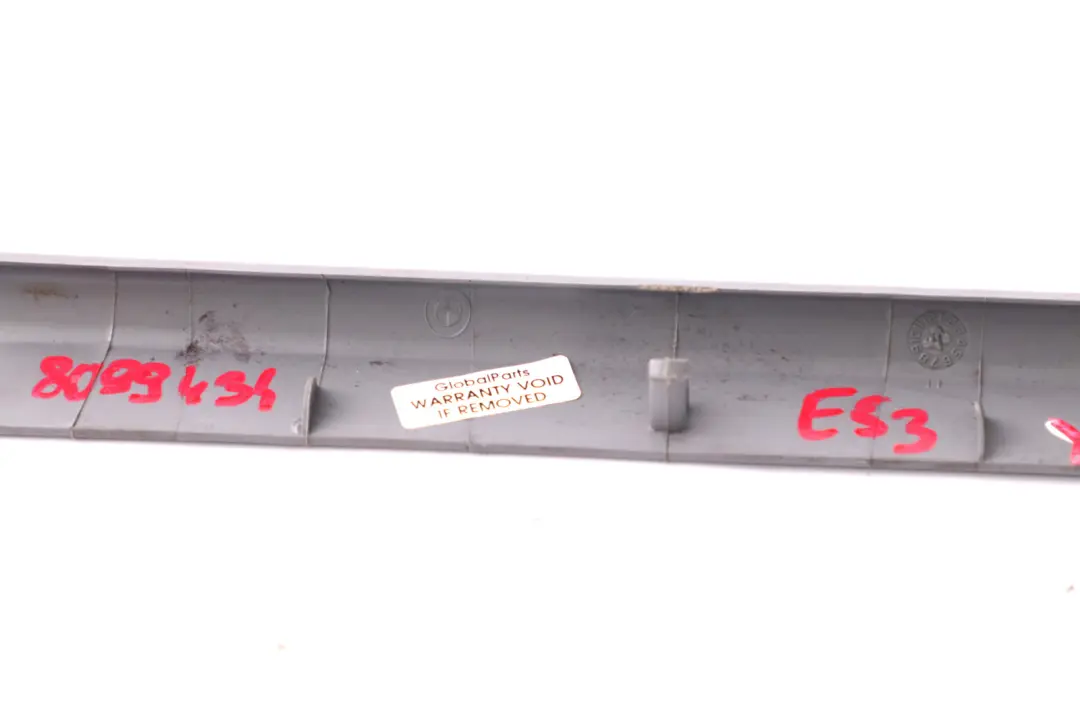 BMW X3 X5 Series E53 E83 LCI Covering Seat Rail Right O/S Grey - SKU 8099346-1 - Part number 8099346