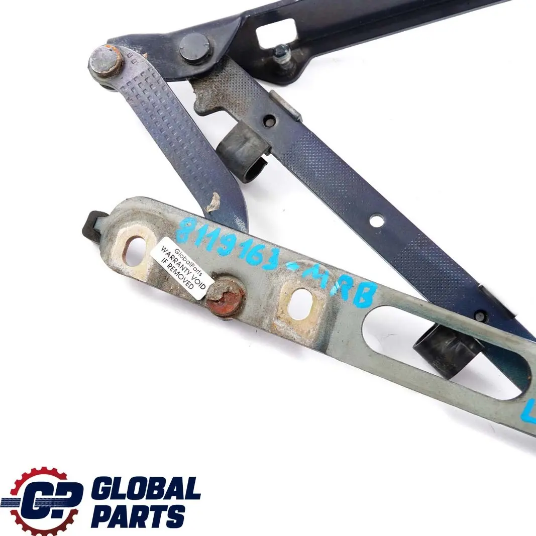 BMW E36 Bisagra Tapa Del Maletero Trasera Izquierda Color Azul Montreal - 297 - SKU 8119163-MRB - Número de pieza 8119163