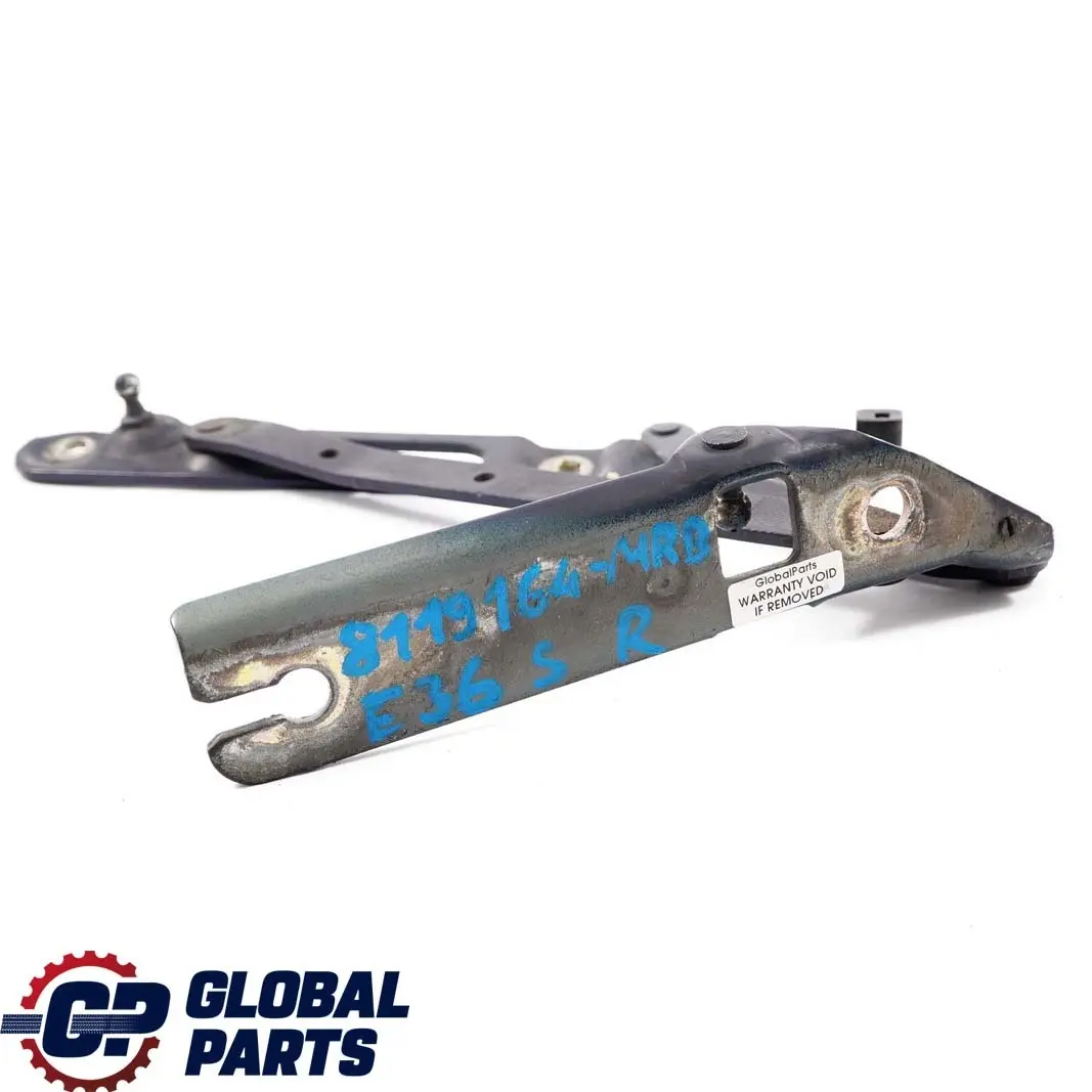BMW 3 er E36 Scharnier Heckklappe Hinten Rechts Montrealblau Blau 297 - SKU 8119164-MRB - Teilenummer 8119164