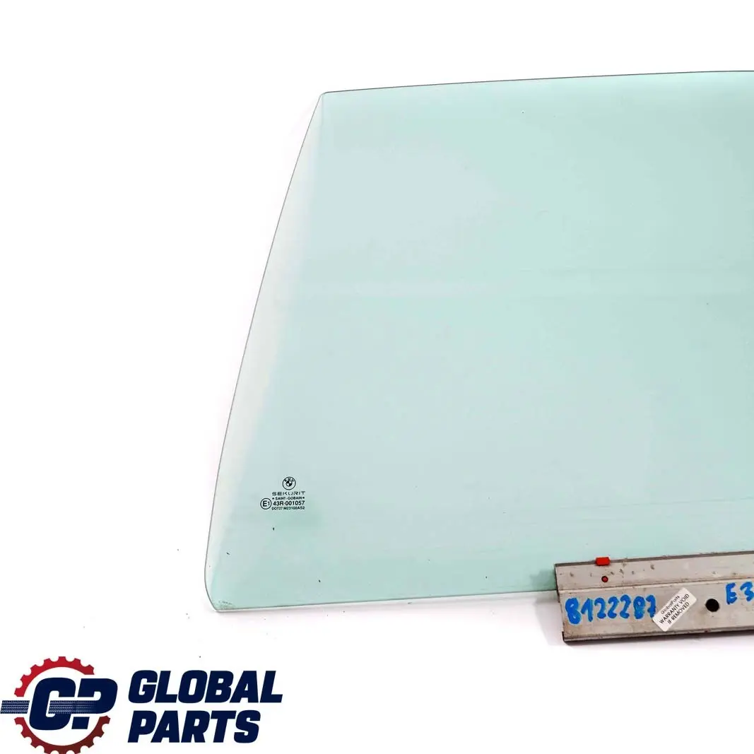 BMW 3 E36 Berlina Touring Puerta Trasera Izquierda Ventana Lateral Verde AS2 - SKU 8122287 - Número de pieza 8122287