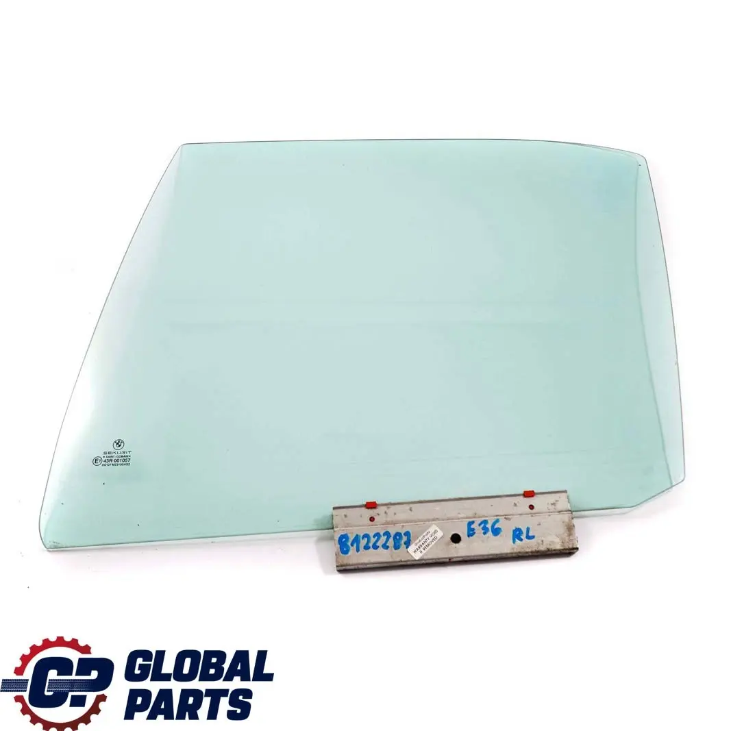 Puerta Trasera Izquierda Ventana Lateral Verde AS2 para BMW 3 E36 Berlina Touring con número de pieza 8122287 BMW 3 E36 Berlina Touring Puerta Trasera Izquierda Ventana Lateral Verde AS2 - SKU 8122287 - Número de pieza 8122287