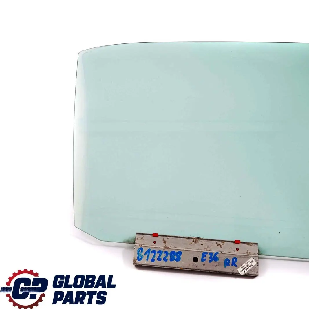BMW 3 E36 Saloon Touring Rear Right O/S Door Green Side Window AS2 - SKU 8122288 - Part number 8122288