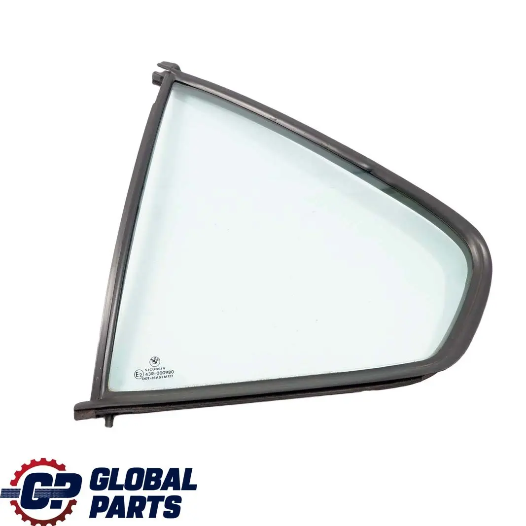 Finestrino Vetro Posteriore Sinistra AS2 per BMW E36 Berlina con numero di parte 8122413 BMW E36 Berlina Finestrino Vetro Posteriore Sinistra AS2 - SKU 8122413 - Numero di parte 8122413
