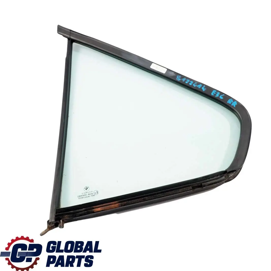 Finestrino Vetro Posteriore Destra AS2 per BMW E36 Berlina con numero di parte 8122414 BMW E36 Berlina Finestrino Vetro Posteriore Destra AS2 - SKU 8122414 - Numero di parte 8122414