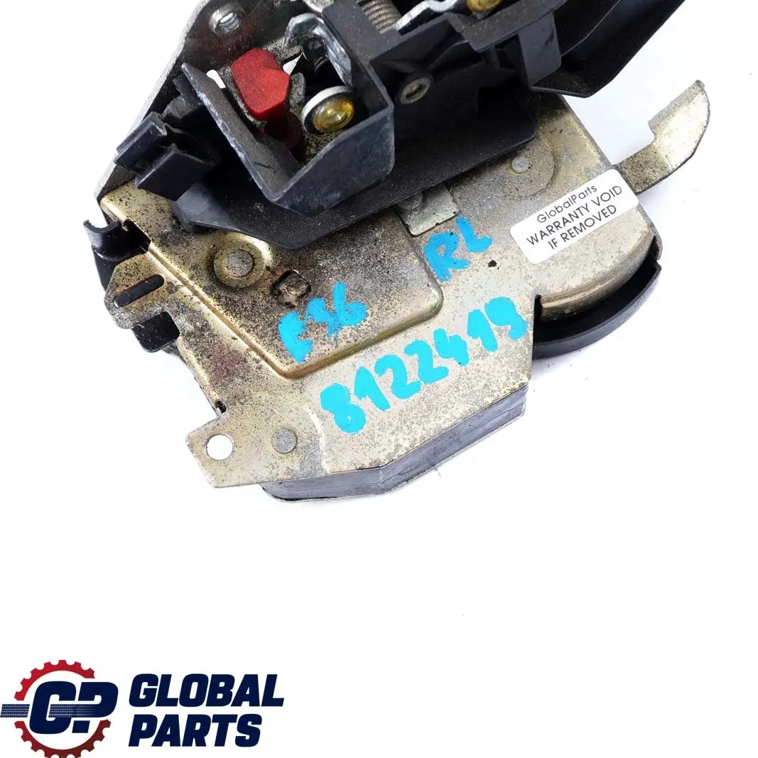 Puerta Trasera Izquierda Cerradura Pestillo Mecanismo Pestillo para BMW E36 con número de pieza 8122419 BMW E36 Puerta Trasera Izquierda Cerradura Pestillo Mecanismo Pestillo - SKU 8122419 - Número de pieza 8122419