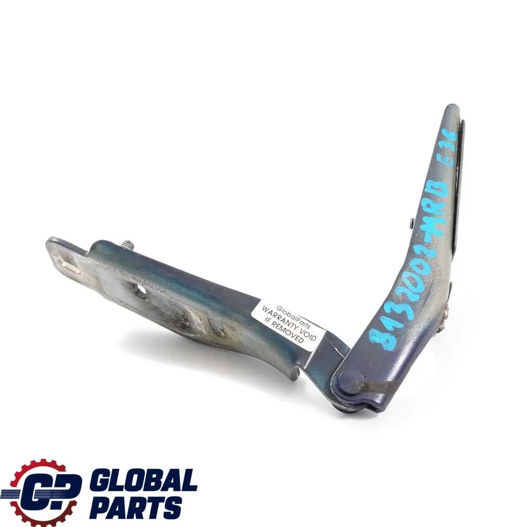BMW E36 Destra Motore Cappuccio Cerniera Bonnet Joint Link Montrealblau Blu 297 - SKU 8132002-MRB - Numero di parte 8132002