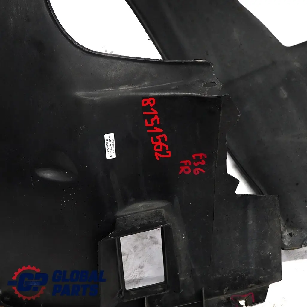 BMW E36 Limousine Touring Compact Radhaus Abdeckung Verkleidung Vorne Rechts - SKU 8151562 - Teilenummer 8151562
