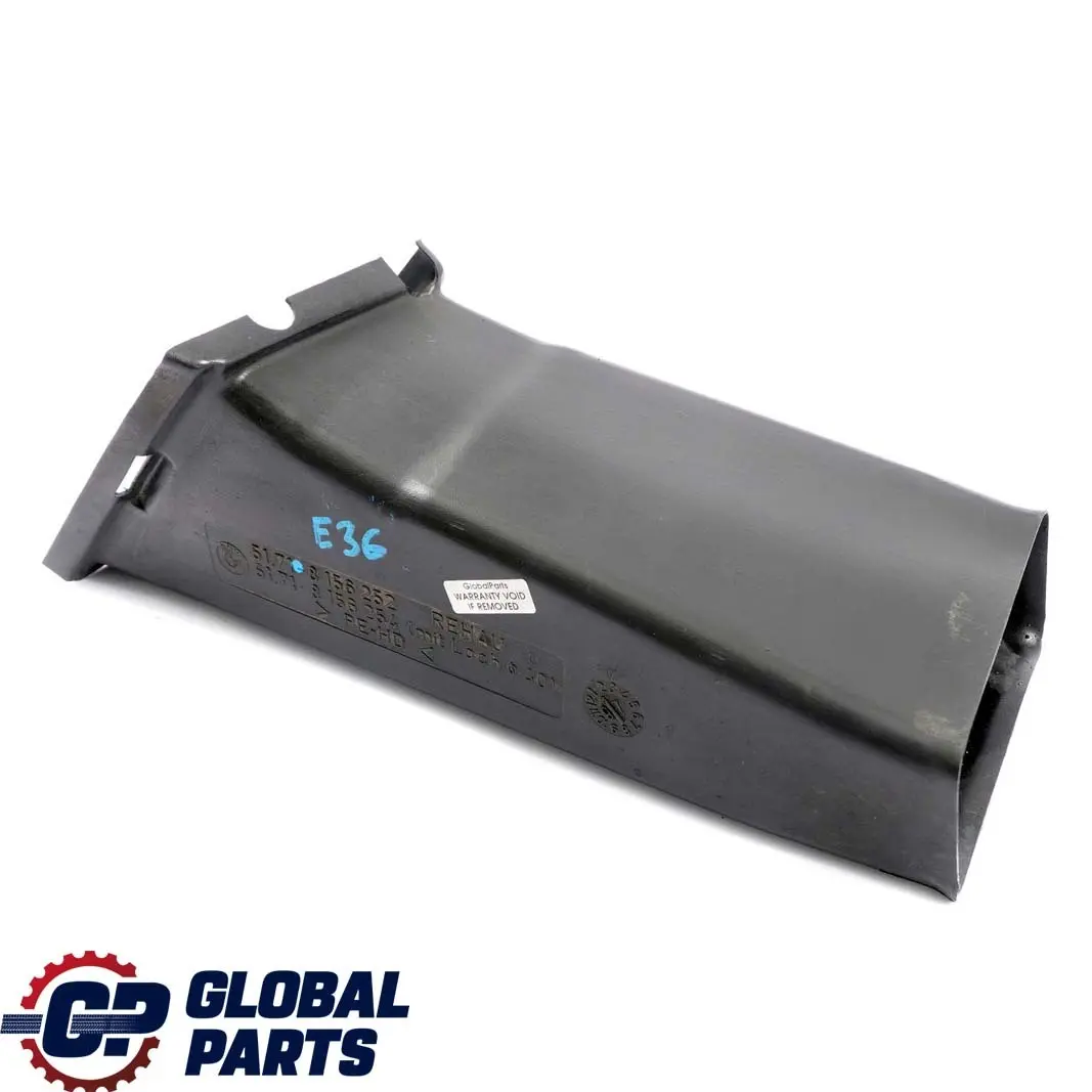 BMW 3 E36 Front Bumper Right O/S Air Baffle Brake Cooling Duct Channel - SKU 8156252 - Part number 8156252
