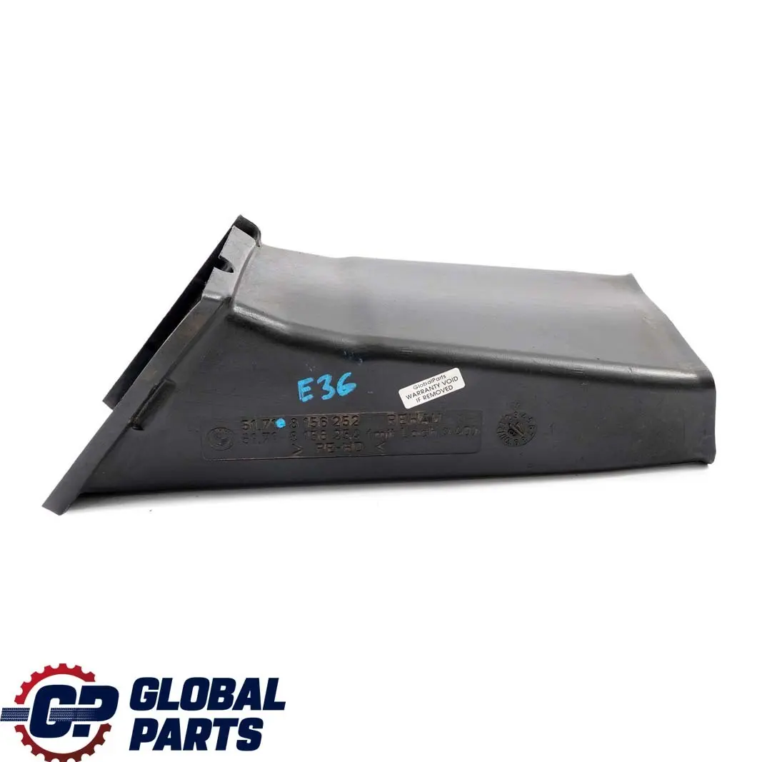 BMW 3 E36 Front Bumper Right O/S Air Baffle Brake Cooling Duct Channel - SKU 8156252 - Part number 8156252