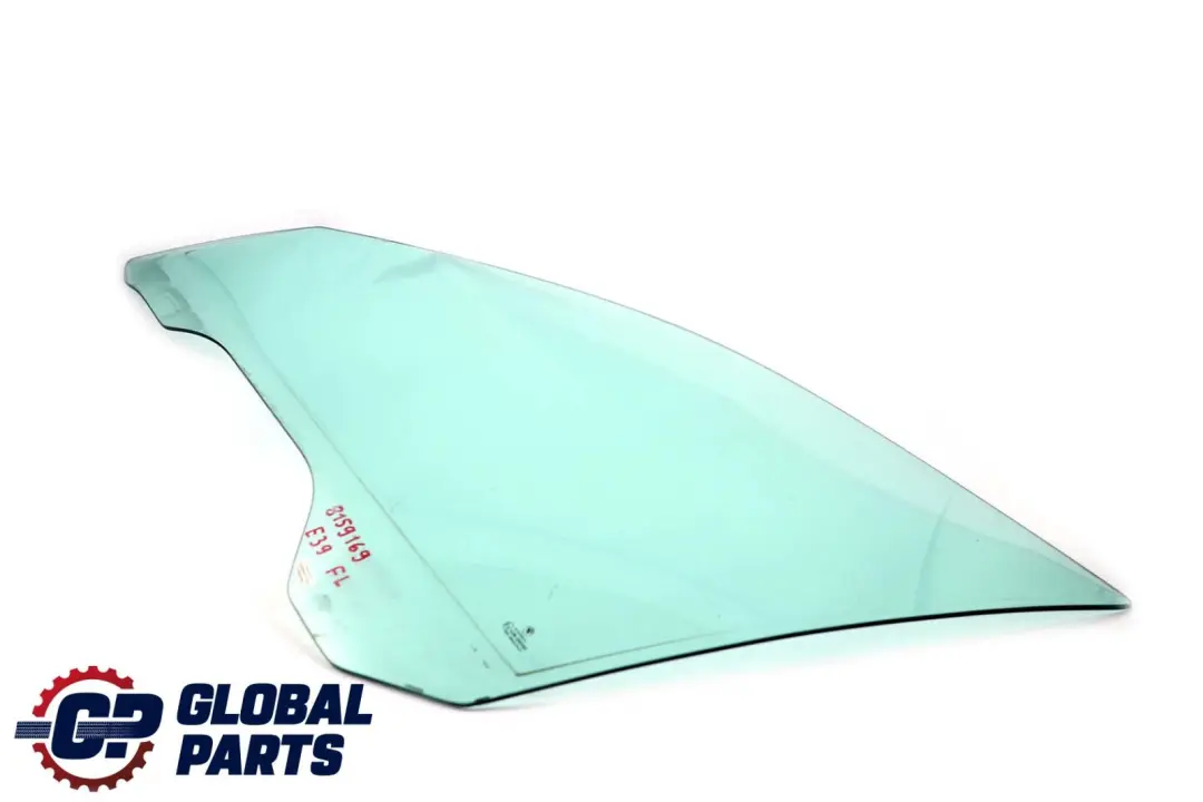 Cristal Ventana Verde Lateral Puerta Delantera AS2 Izquierda para BMW E39 con número de pieza 8159169 BMW E39 Cristal Ventana Verde Lateral Puerta Delantera AS2 Izquierda - SKU 8159169 - Número de pieza 8159169
