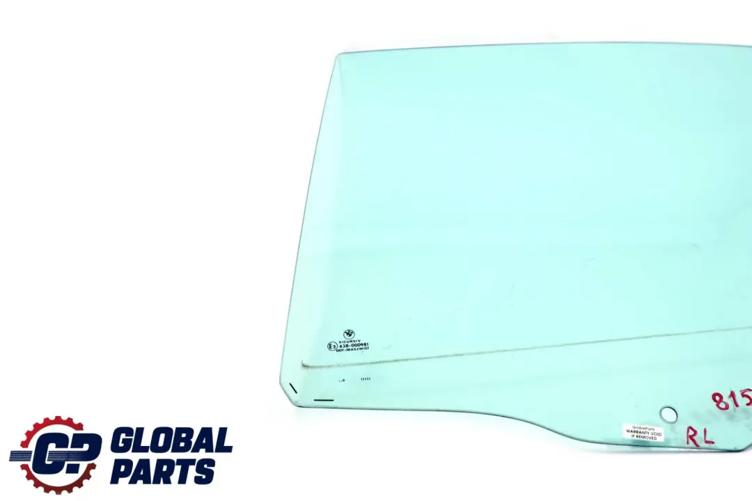 BMW E39 Berlina Posteriore Sinistra Porta Lato Verde Vetro Finestra AS2 - SKU 8159171 - Numero di parte 8159171