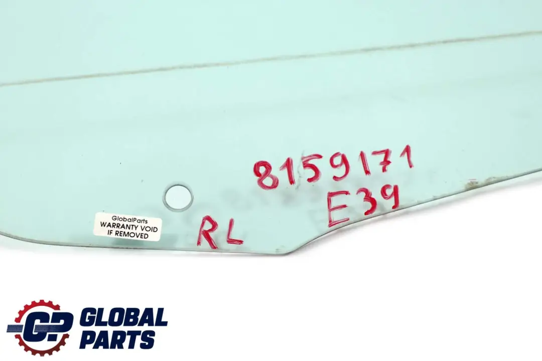 BMW E39 Berlina Posteriore Sinistra Porta Lato Verde Vetro Finestra AS2 - SKU 8159171 - Numero di parte 8159171