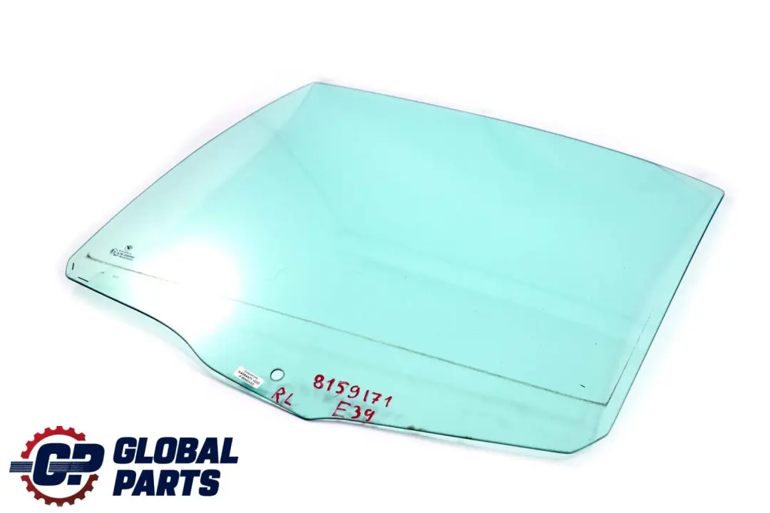 BMW E39 Berlina Posteriore Sinistra Porta Lato Verde Vetro Finestra AS2 - SKU 8159171 - Numero di parte 8159171
