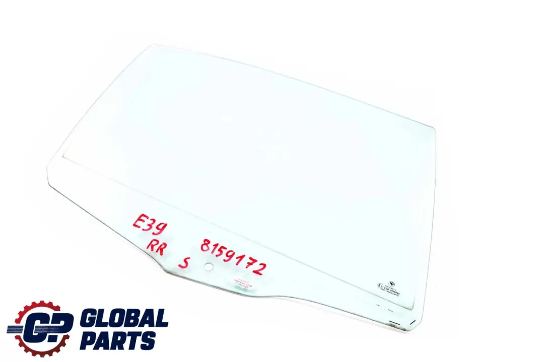 BMW E39 Saloon Rear Right O/S Door Side Green Window Glass AS2 - SKU 8159172 - Part number 8159172