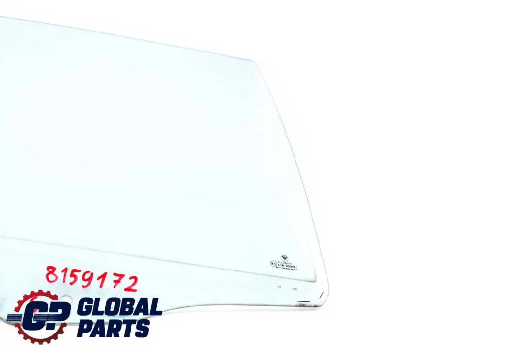 BMW E39 Berlina Posteriore Destra Porta Lato Verde Vetro Finestra AS2 - SKU 8159172 - Numero di parte 8159172