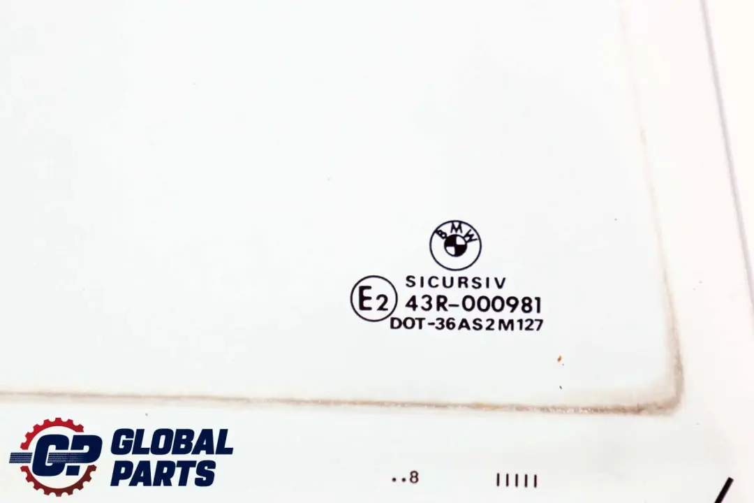Berline Vitre Latérale De Porte Arrière Droite Verte AS2 pour BMW E39 à propos du numéro de pièce 8159172 BMW E39 Berline Vitre Latérale De Porte Arrière Droite Verte AS2 - SKU 8159172 - Numéro de pièce 8159172