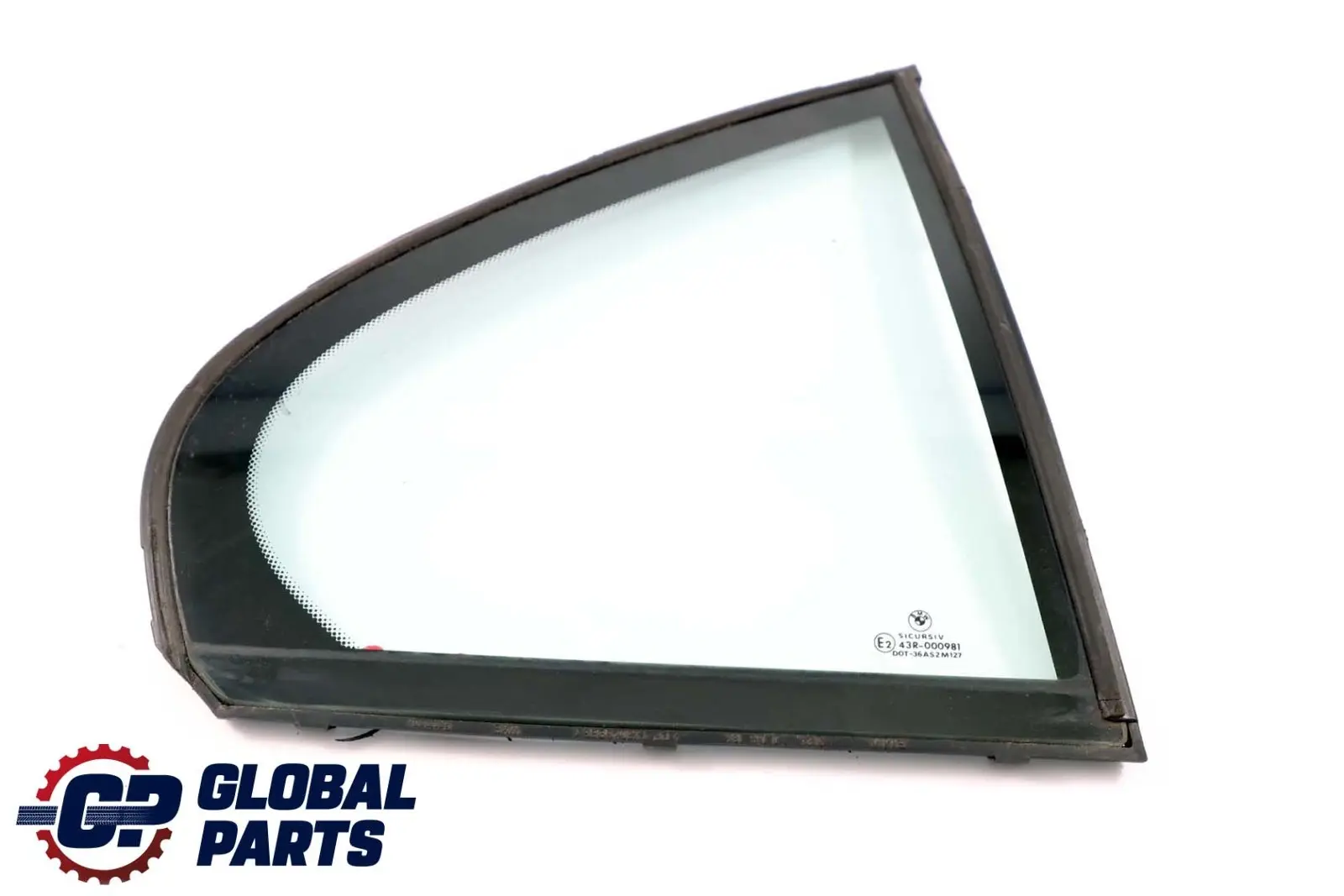 BMW E39 Saloon Side Fixed Window Glass Green Door Rear Right O/S 8159174