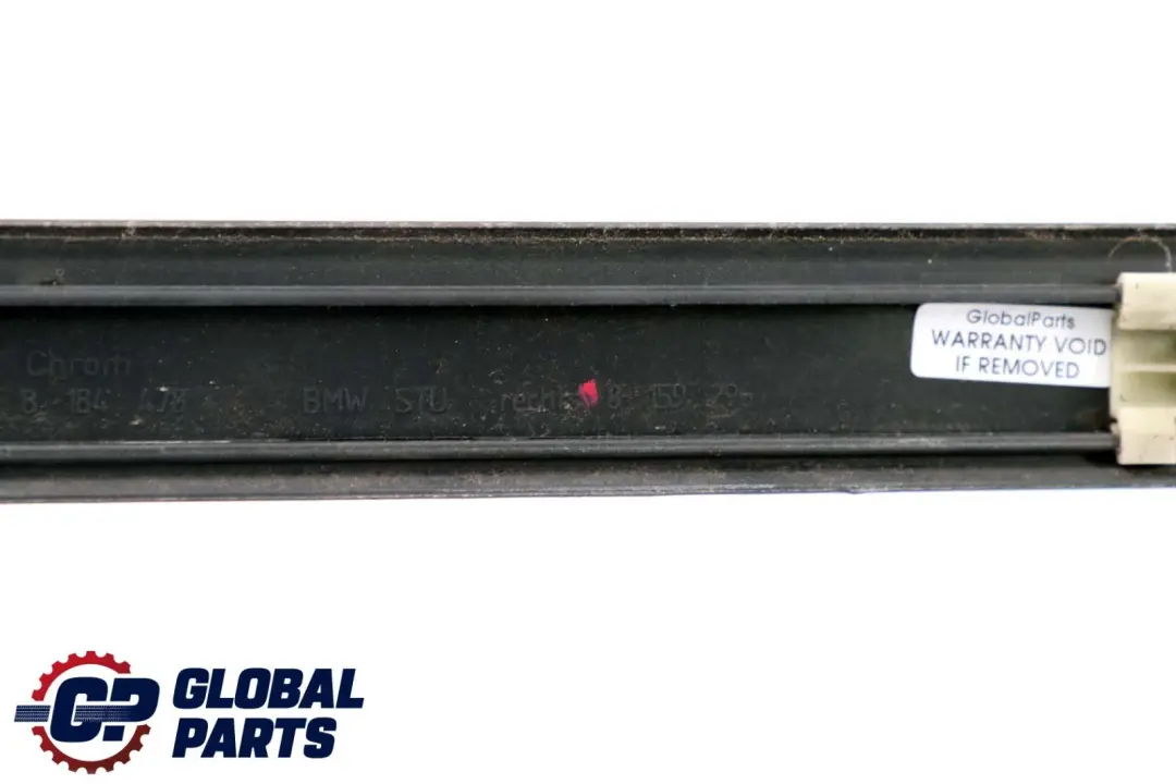 Front Right Door O/S Moulding Trim Strip Black to BMW 5 Series E39 with Part number 8159296 BMW 5 Series E39 Front Right Door O/S Moulding Trim Strip Black - SKU 8159296 - Part number 8159296