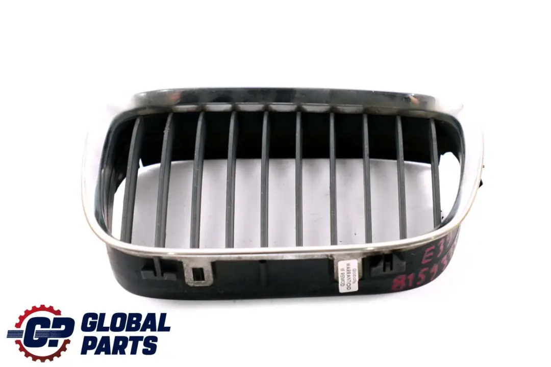 Front Bumper Centre Grille Kidney Chrome Left N/S to BMW 5 Series E39 with Part number 8159315 BMW 5 Series E39 Front Bumper Centre Grille Kidney Chrome Left N/S - SKU 8159315 - Part number 8159315