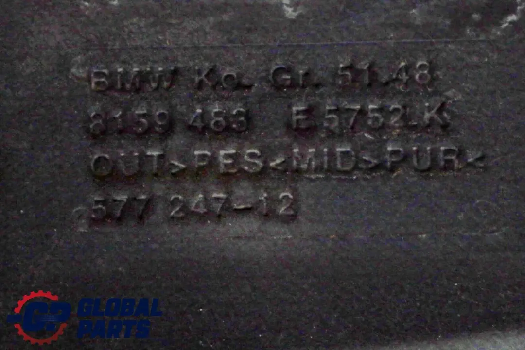 Motorhaube Motorhaube Wärmeisolierung Panel Schild für BMW E39 mit Teilenummer 8159483 BMW E39 Motorhaube Motorhaube Wärmeisolierung Panel Schild - SKU 8159483 - Teilenummer 8159483