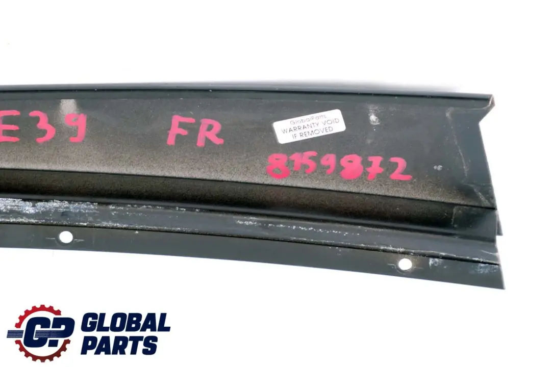 Column B Moulding Door Window Front Right O/S Black to BMW 5 Series E39 Cover with Part number 8159872 BMW 5 Series E39 Cover Column B Moulding Door Window Front Right O/S Black - SKU 8159872 - Part number 8159872